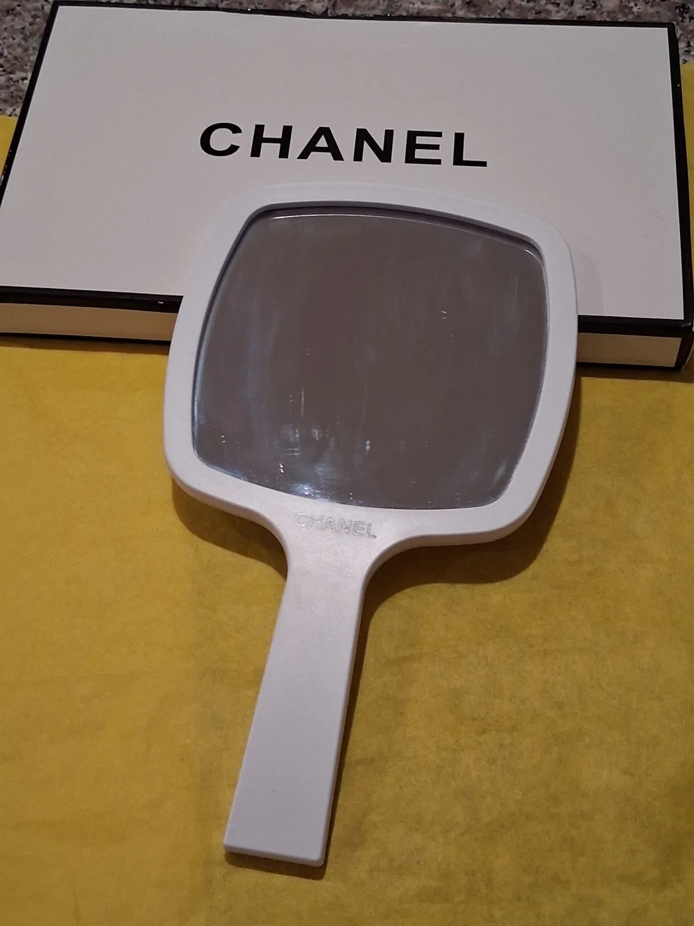 CHANEL VIP/GWP  White Handheld Mirror - Premium Cosmetics Accessory.NEW